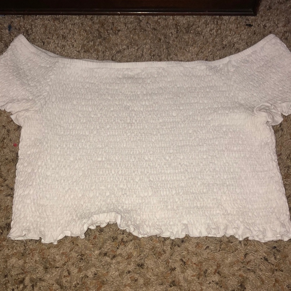 White crop top